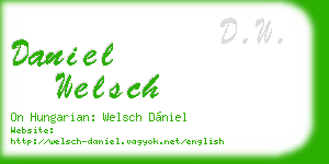 daniel welsch business card